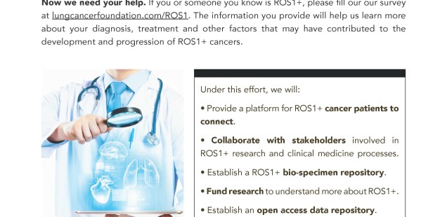 ROS1+ Cancer Research Survey Launched + FUNdraisers!